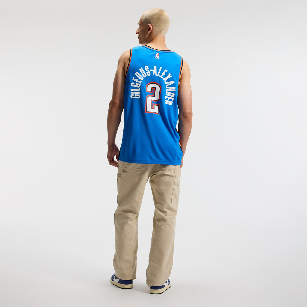 Oklahoma City Thunder Shai Gilgeous-Alexander Fanatics Blue Fast Break Replica Player Jersey - Icon Edition for Men product