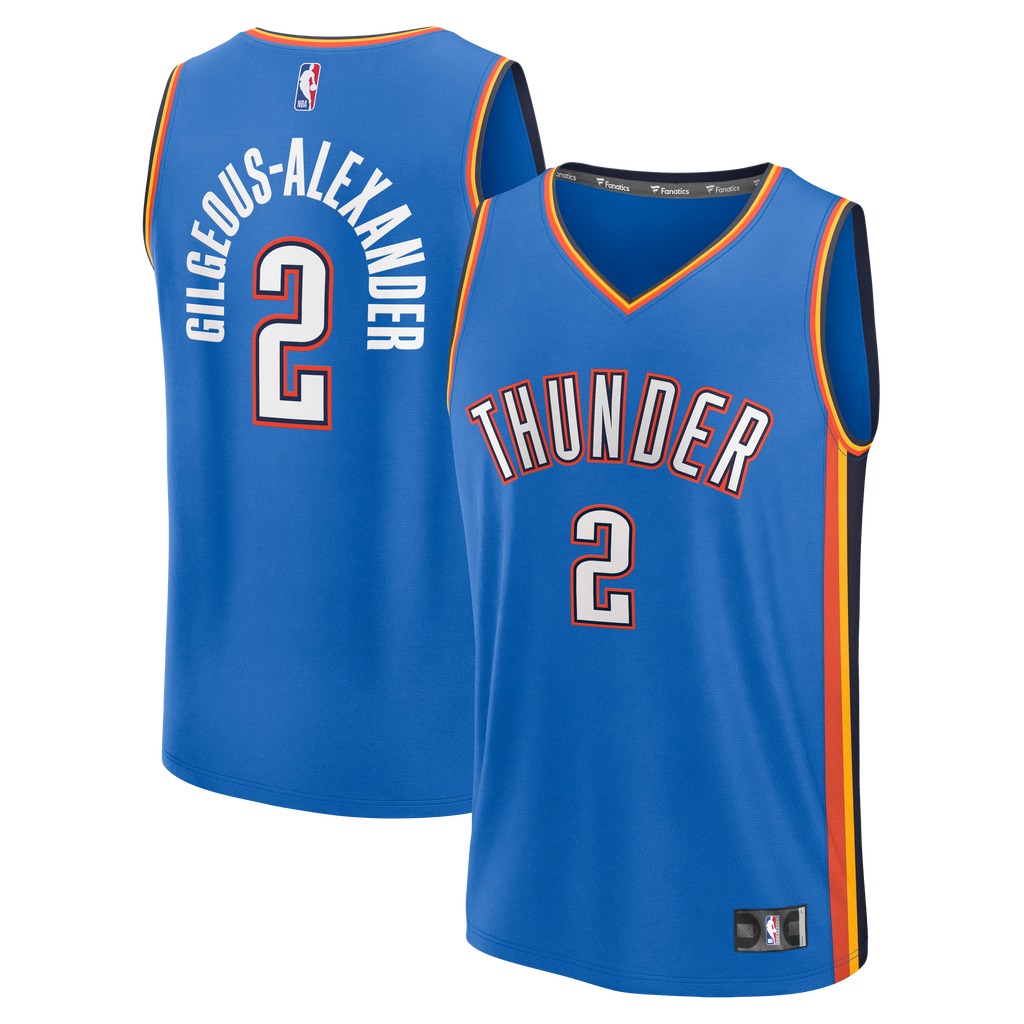 Oklahoma City Thunder Shai Gilgeous-Alexander Fanatics Blue Fast Break Replica Player Jersey - Icon Edition for Men product