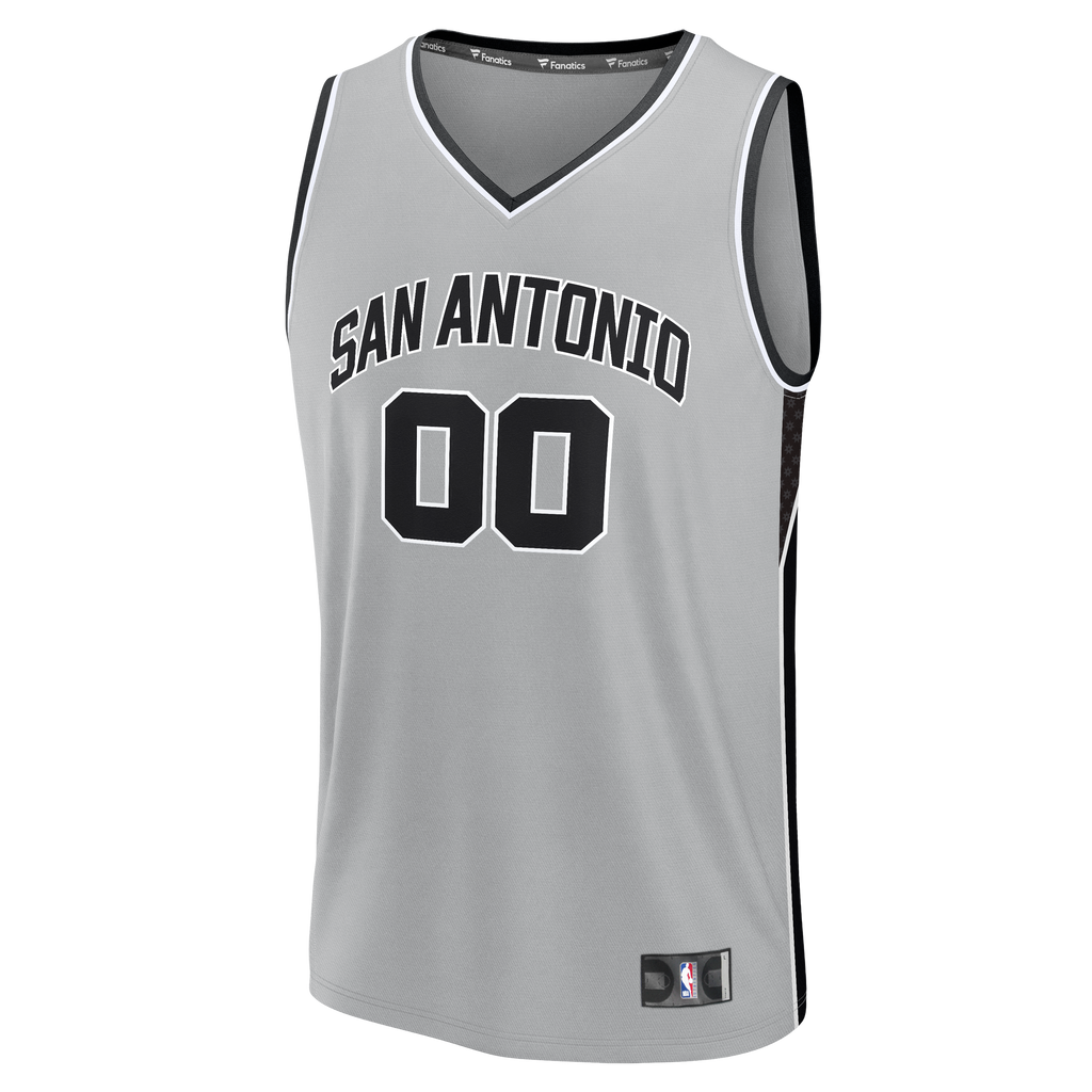 San Antonio Spurs Fanatics Silver Fastbreak Custom Jersey - Statement Edition for Men product image 3, provided for visual