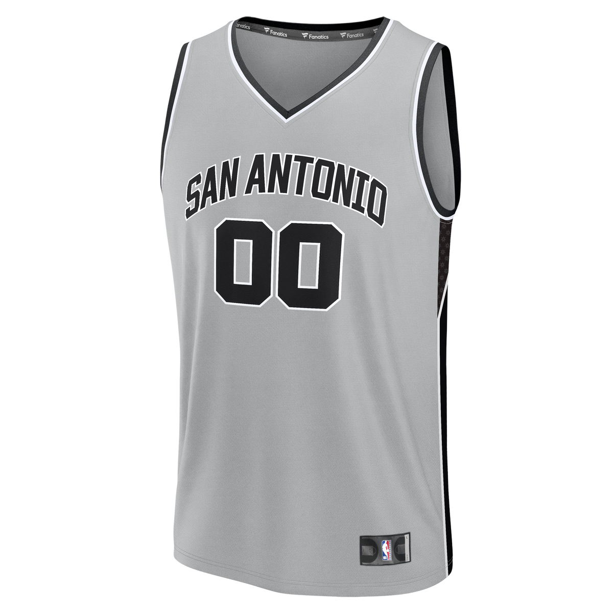 San Antonio Spurs Fanatics Silver Fastbreak Custom Jersey - Statement Edition for Men product image 3, provided for visual