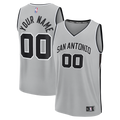 San Antonio Spurs Fanatics Silver Fastbreak Custom Jersey - Statement Edition for Men product image 1, provided for visual