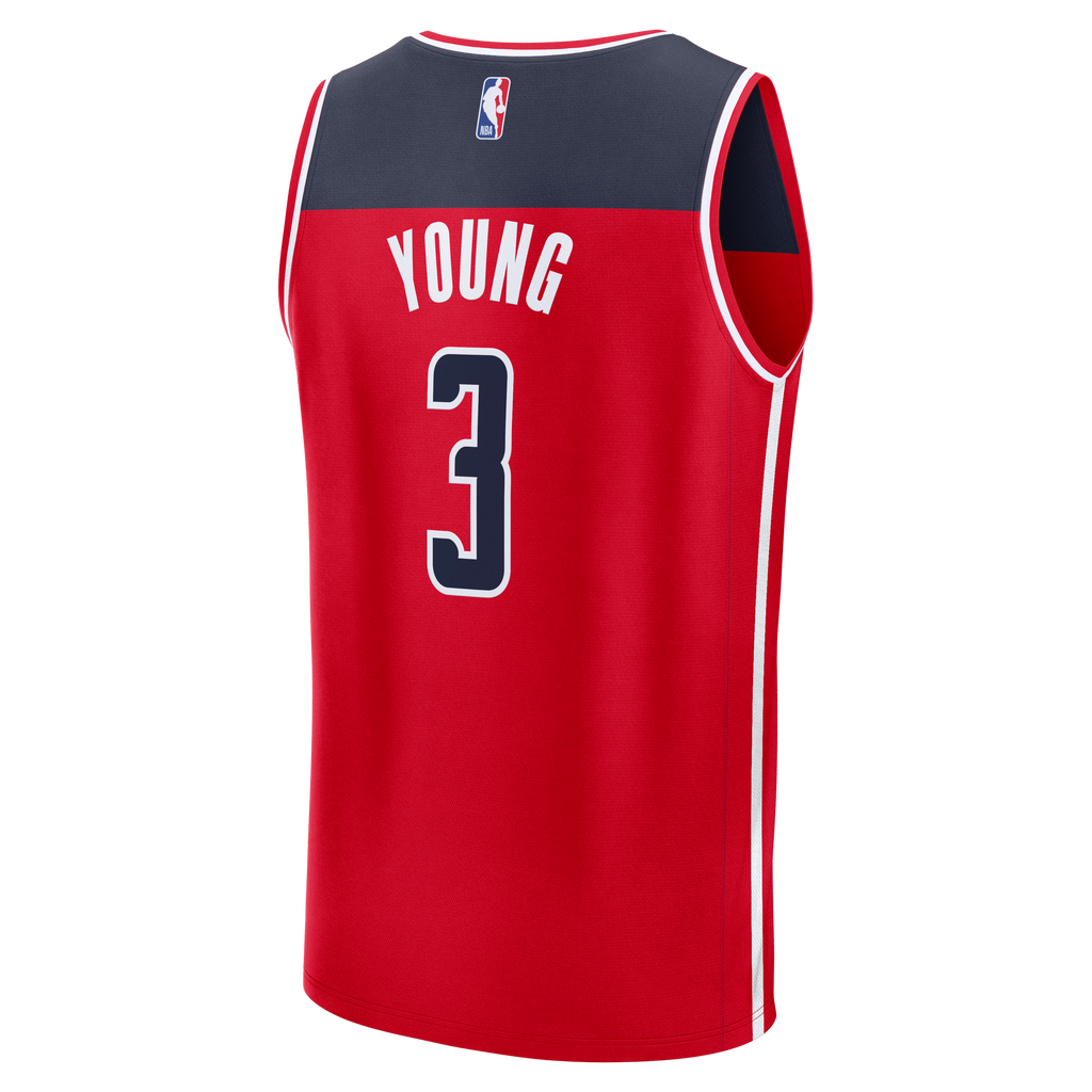 Washington Wizards Trae Young Fanatics Red Fast Break Jersey - Icon Edition for Men product image 4, provided for visual