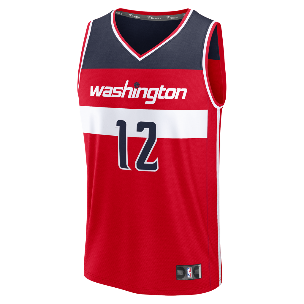 Washington Wizards Tre Johnson III Fanatics Red Fast Break Replica Jersey - Icon Edition for Men product image 3, provided
