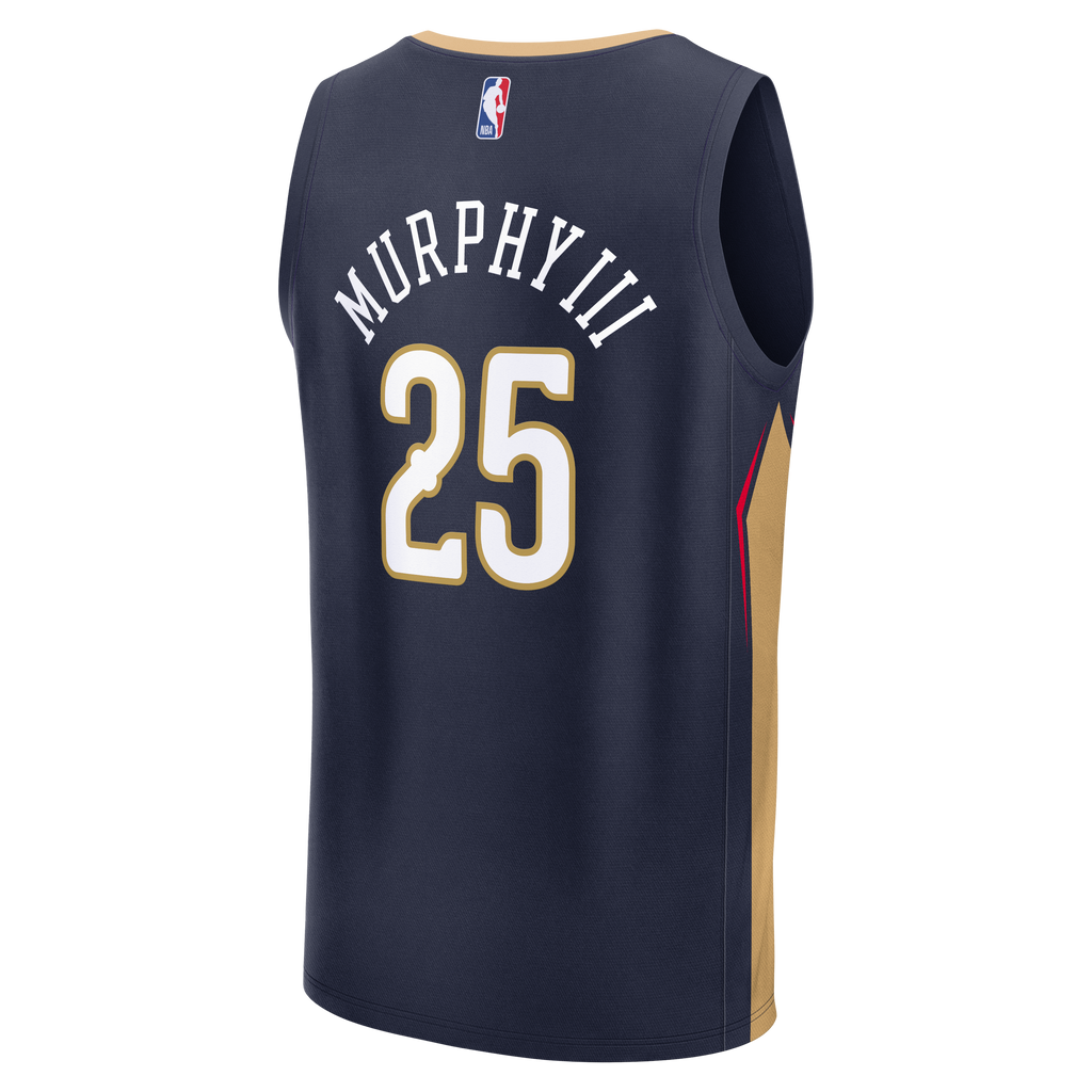 New Orleans Pelicans Trey Murphy III Fanatics Navy Fast Break Replica Jersey - Icon Edition for Men product image 4,