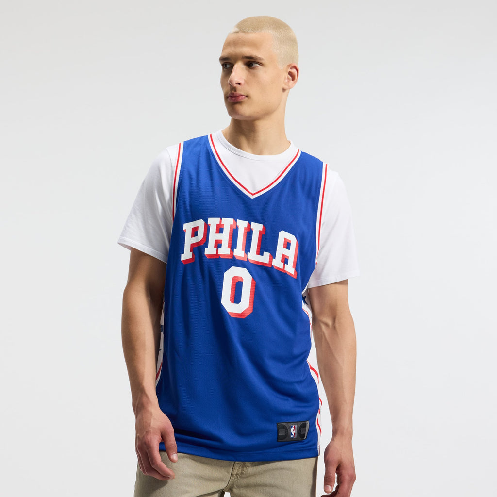 Philadelphia 76ers Tyrese Maxey Fanatics Royal Fast Break Replica Player Jersey - Icon Edition for Men product image 3,