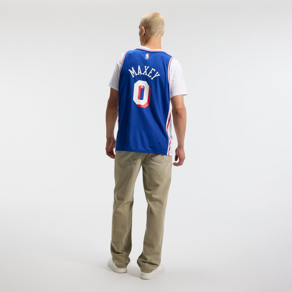 Philadelphia 76ers Tyrese Maxey Fanatics Royal Fast Break Replica Player Jersey - Icon Edition for Men product image 6,