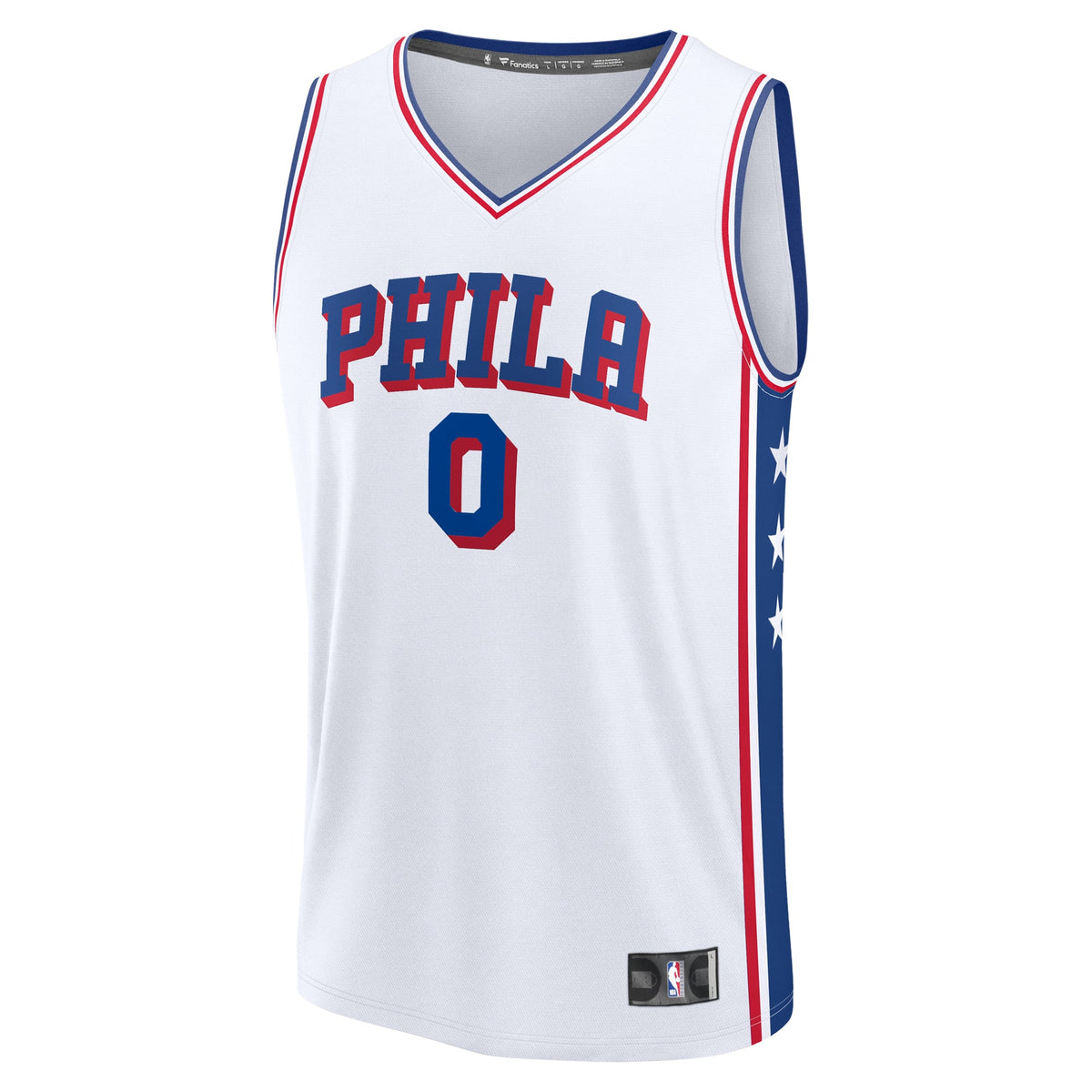 Philadelphia 76ers Tyrese Maxey Fanatics White Fast Break Replica Player Jersey - Association Edition for Men product image