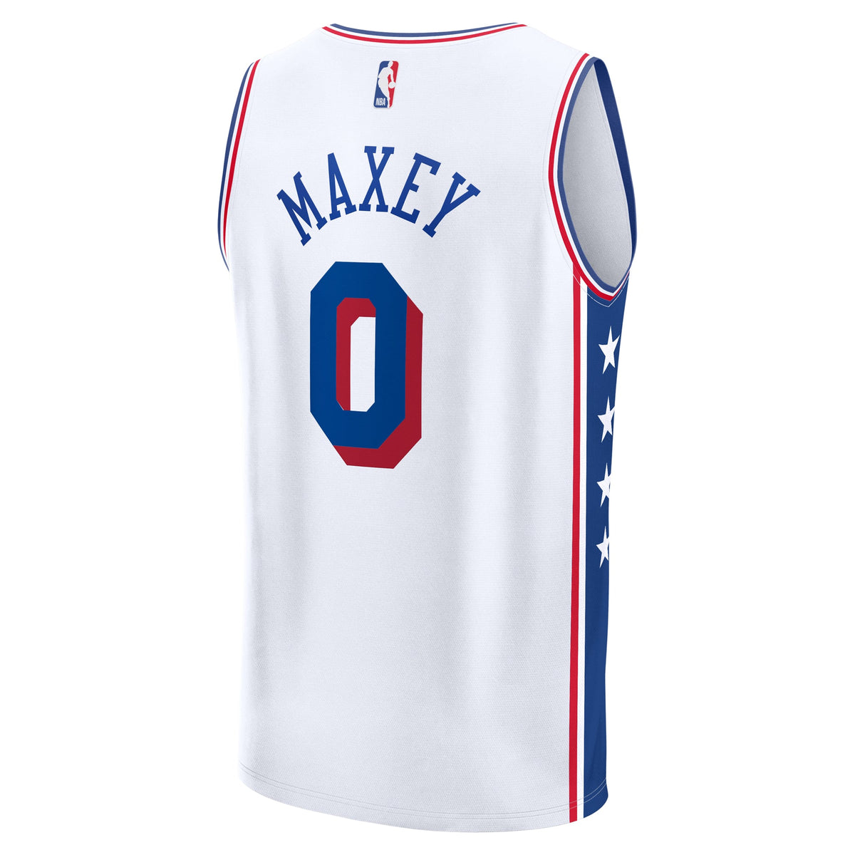 Philadelphia 76ers Tyrese Maxey Fanatics White Fast Break Replica Player Jersey - Association Edition for Men product image