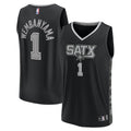 San Antonio Spurs Victor Wembanyama Fanatics Black Fast Break Player Jersey - Statement Edition for Men product image 1,