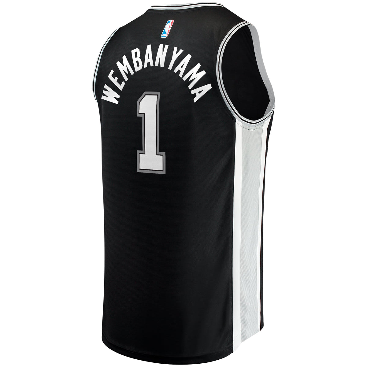 San Antonio Spurs Victor Wembanyama Fanatics Black Fast Break Replica Jersey - Icon Edition for Men product image 4,