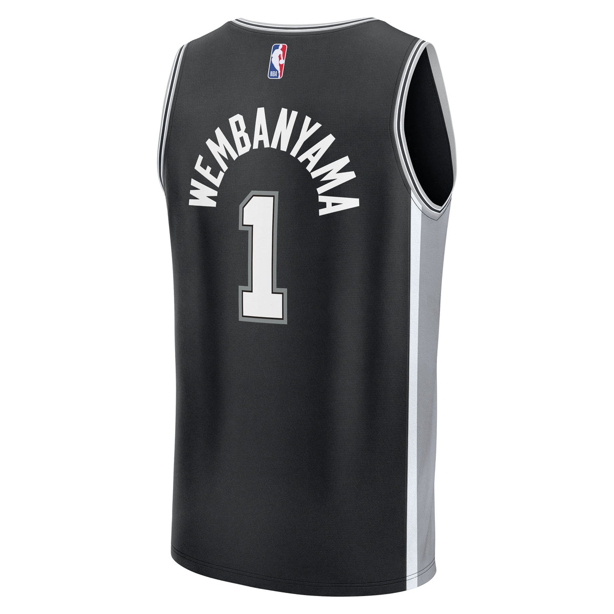 San Antonio Spurs Victor Wembanyama Fanatics Black Fast Break Replica Player Jersey - Icon Edition for Men product image 4,