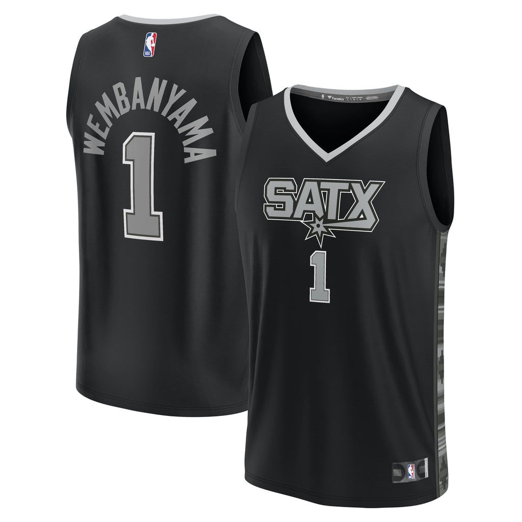 San Antonio Spurs Victor Wembanyama Fanatics Black Fast Break Replica Player Jersey - Statement Edition for Men product
