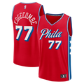 Philadelphia 76ers VJ Edgecombe Fanatics Red Fast Break Replica Player Jersey - Statement Edition for Men product image 1,
