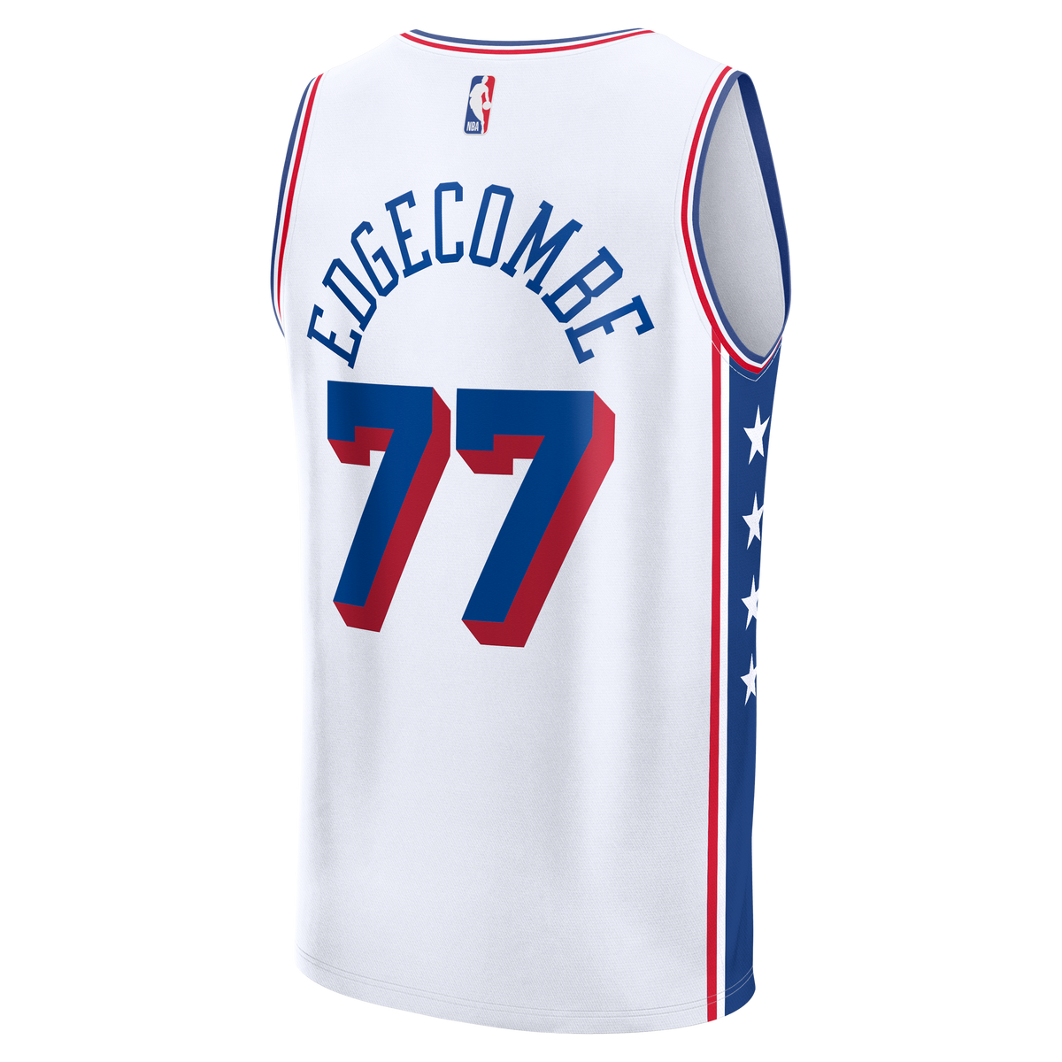 Philadelphia 76ers VJ Edgecombe Fanatics White Fast Break Replica Player Jersey - Association Edition for Men product image
