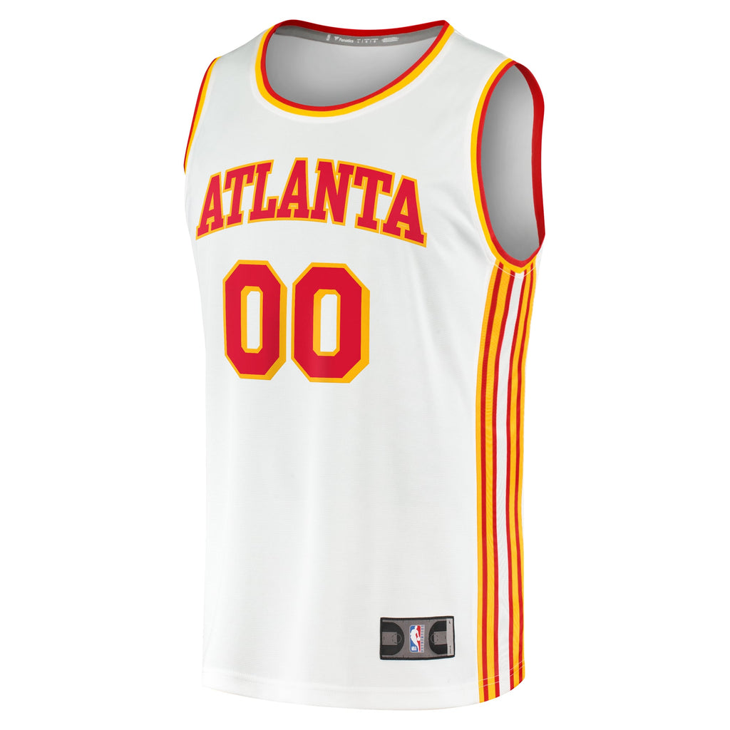 Atlanta Hawks Fanatics White Fast Break Custom Replica Jersey - Association Edition for Men product image 3, provided for
