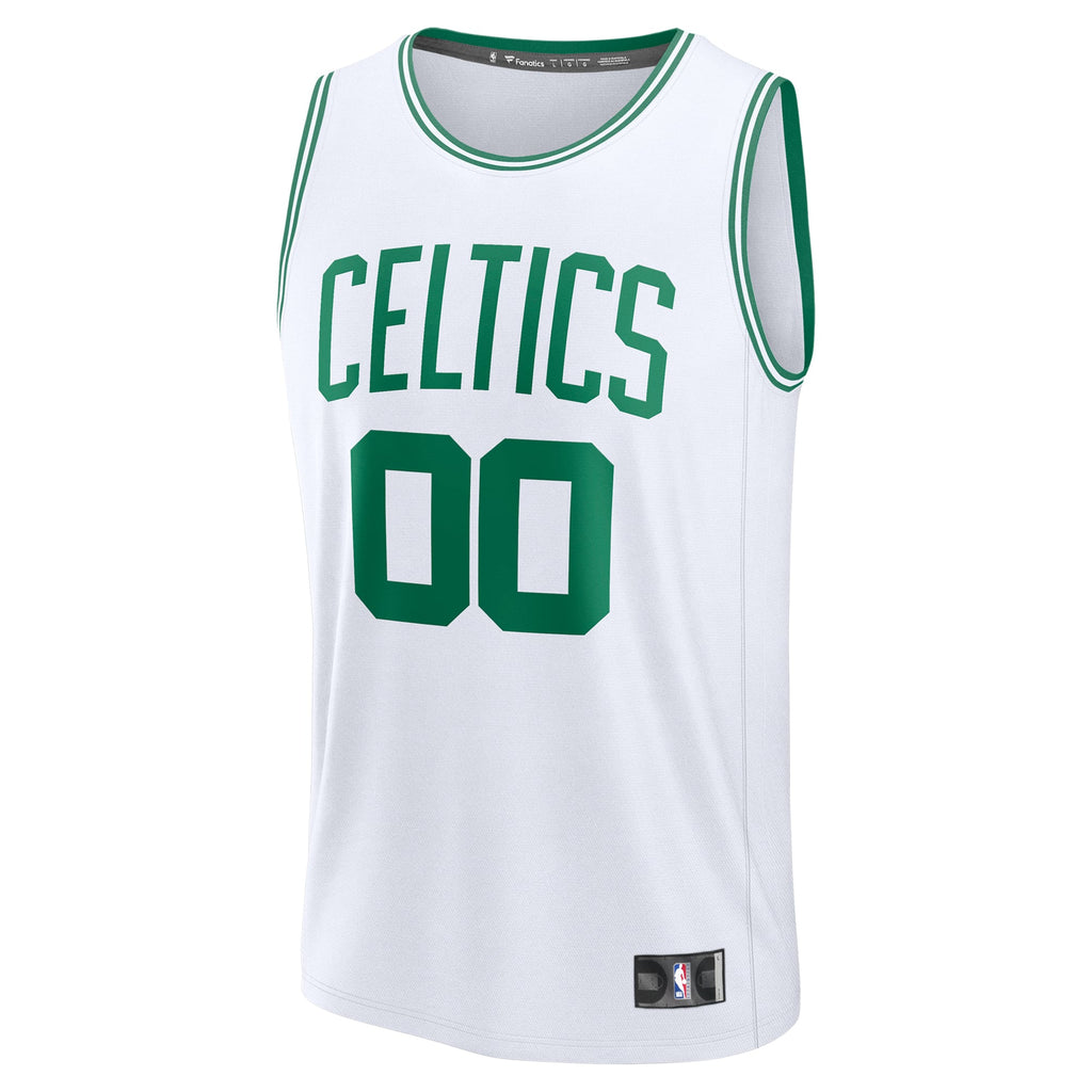 Boston Celtics Fanatics White Fast Break Custom Jersey - Association Edition for Men product image 3, provided for visual
