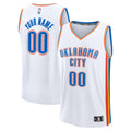 Oklahoma City Thunder Fanatics White Fast Break Custom Jersey - Association Edition for Men product image 1, provided for