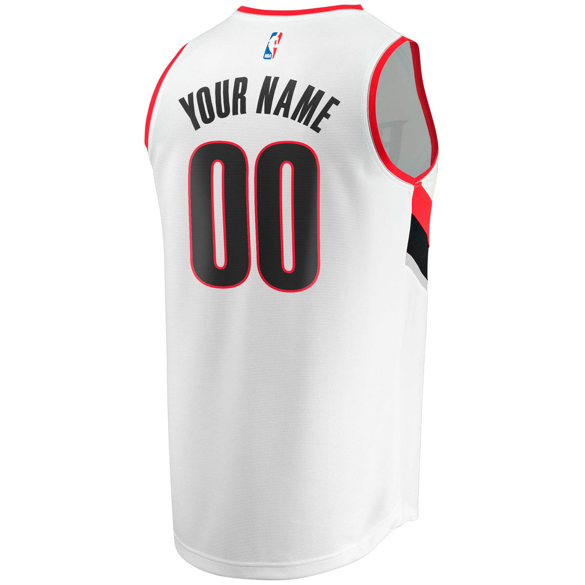 Portland Trail Blazers Fanatics White Fast Break Custom Replica Jersey - Association Edition for Men product image 4,