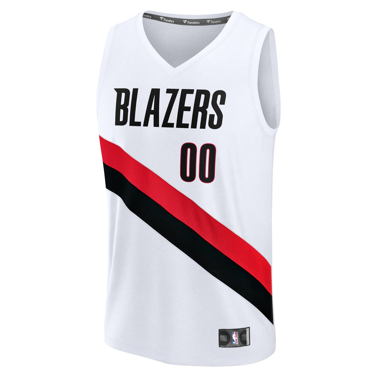 Portland Trail Blazers Fanatics White Fast Break Replica Custom Jersey - Association Edition for Men product image 3,
