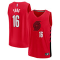 Portland Trail Blazers Yang Hansen Fanatics Red Fast Break Replica Jersey - Statement Edition for Men product image 1,