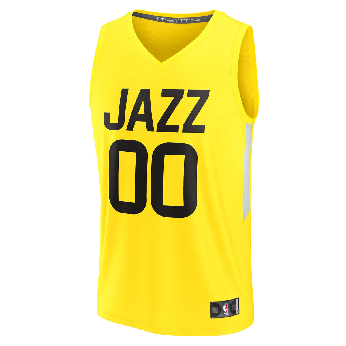 Utah Jazz Fanatics Yellow Fast Break Replica Custom Jersey - Icon Edition for Men product image 3, provided for visual