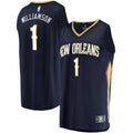 New Orleans Pelicans Zion Williamson Fanatics Navy Fast Break Replica Jersey - Icon Edition for Men product image 1,