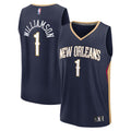 New Orleans Pelicans Zion Williamson Fanatics Navy Fast Break Replica Player Jersey - Icon Edition for Men product image 1,