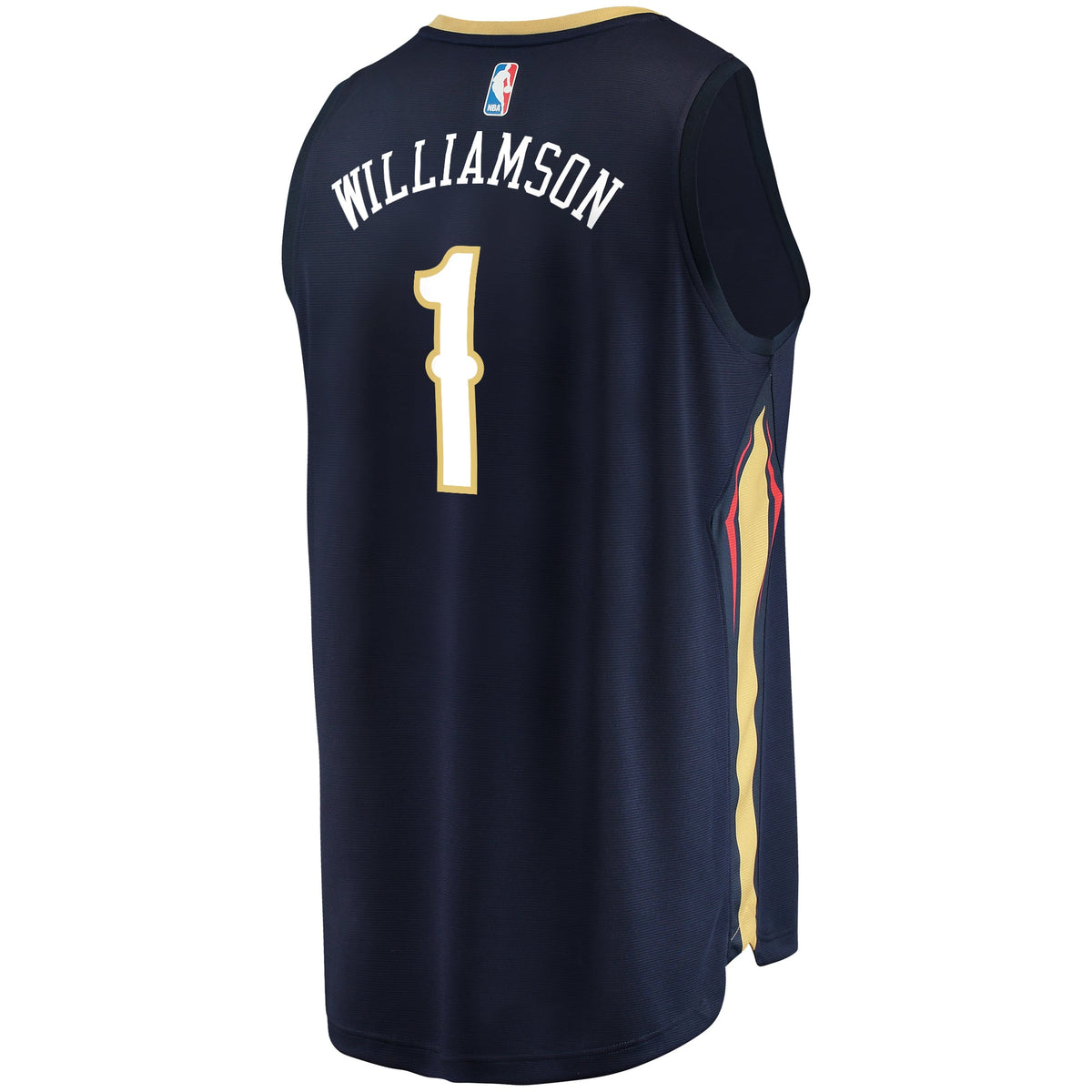 New Orleans Pelicans Zion Williamson Fanatics Navy Replica Fast Break Jersey - Icon Edition for Men product image 4,