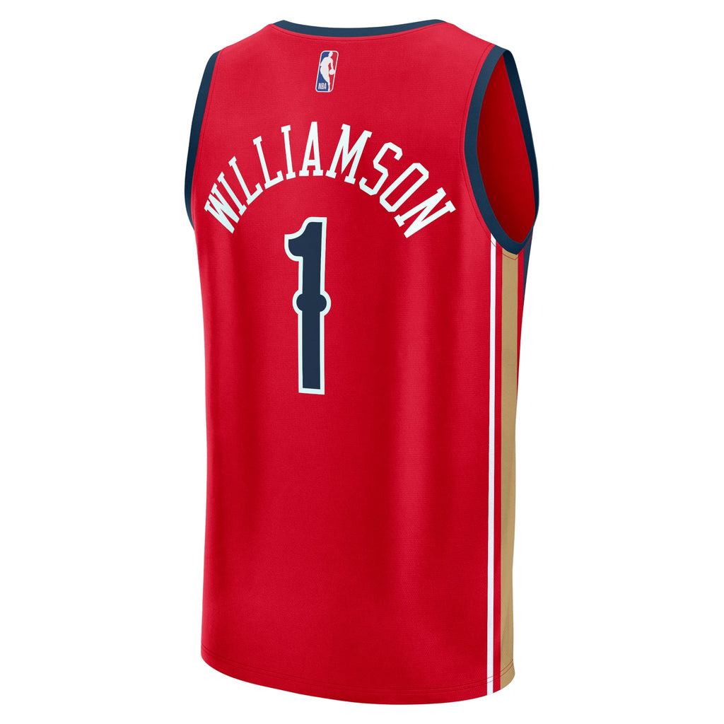 New Orleans Pelicans Zion Williamson Fanatics Red Fast Break Replica Player Jersey - Statement Edition for Men product image