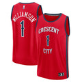 New Orleans Pelicans Zion Williamson Fanatics Red Fast Break Replica Player Jersey - Statement Edition for Men product image