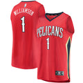 New Orleans Pelicans Zion Williamson Fanatics Red Replica Fast Break Jersey - Statement Edition for Men product image 1,