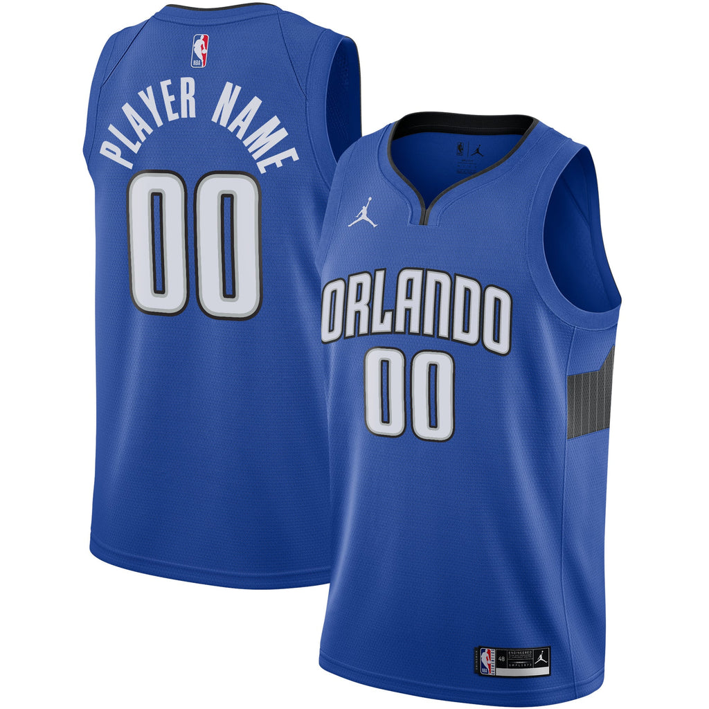 Orlando Magic Jordan Brand Blue Swingman Custom Jersey - Statement Edition for Men product image 2, provided for visual