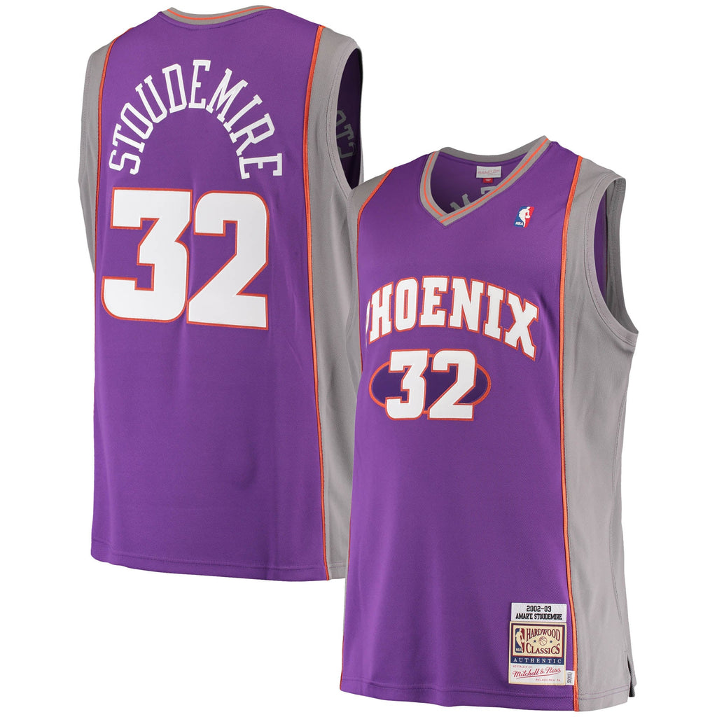 Phoenix Suns Amar'e Stoudemire Mitchell & Ness Purple Hardwood Classics Authentic Jersey for Men product image 2, provided