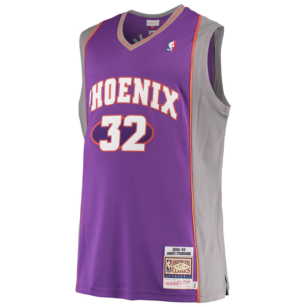 Phoenix Suns Amar'e Stoudemire Mitchell & Ness Purple Hardwood Classics Authentic Jersey for Men product image 3, provided
