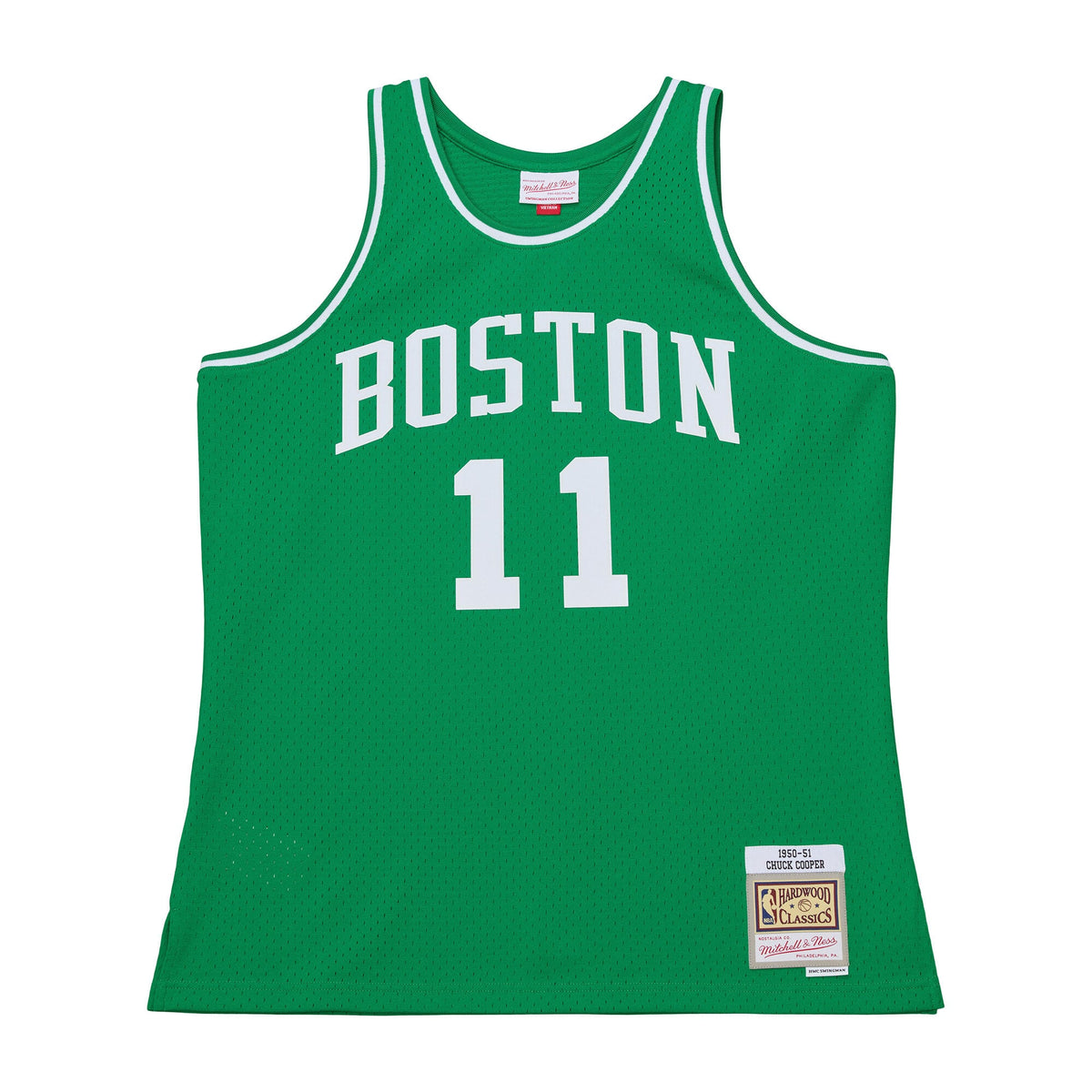 Boston Celtics Chuck Cooper Mitchell & Ness Kelly Green 1950-51 Pioneers Swingman Jersey for Men product image 1, provided