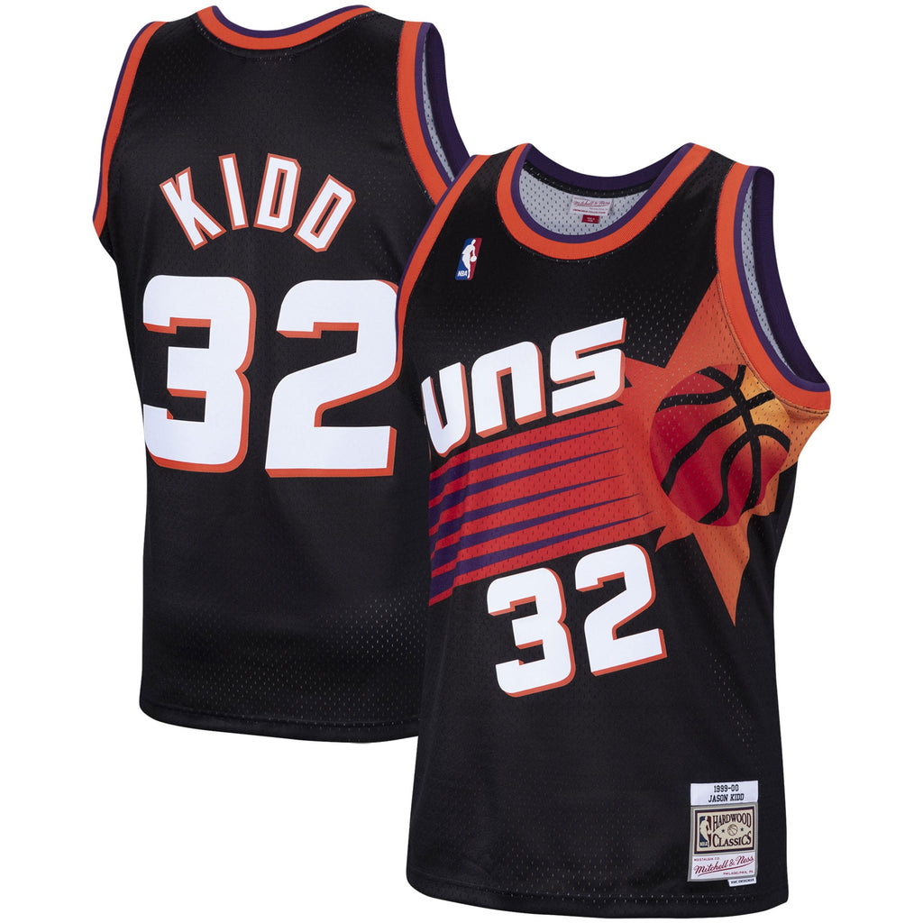 Phoenix Suns Jason Kidd Mitchell & Ness Black Hardwood Classics Swingman Jersey for Men product image 2, provided for visual