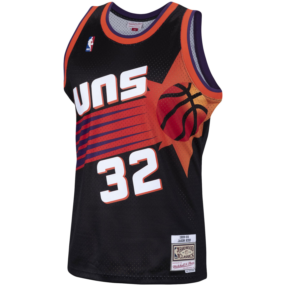 Phoenix Suns Jason Kidd Mitchell & Ness Black Hardwood Classics Swingman Jersey for Men product image 3, provided for visual