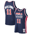 USA Basketball Karl Malone Mitchell & Ness Navy 1992 Dream Team Authentic Jersey for Men product image 1, provided for