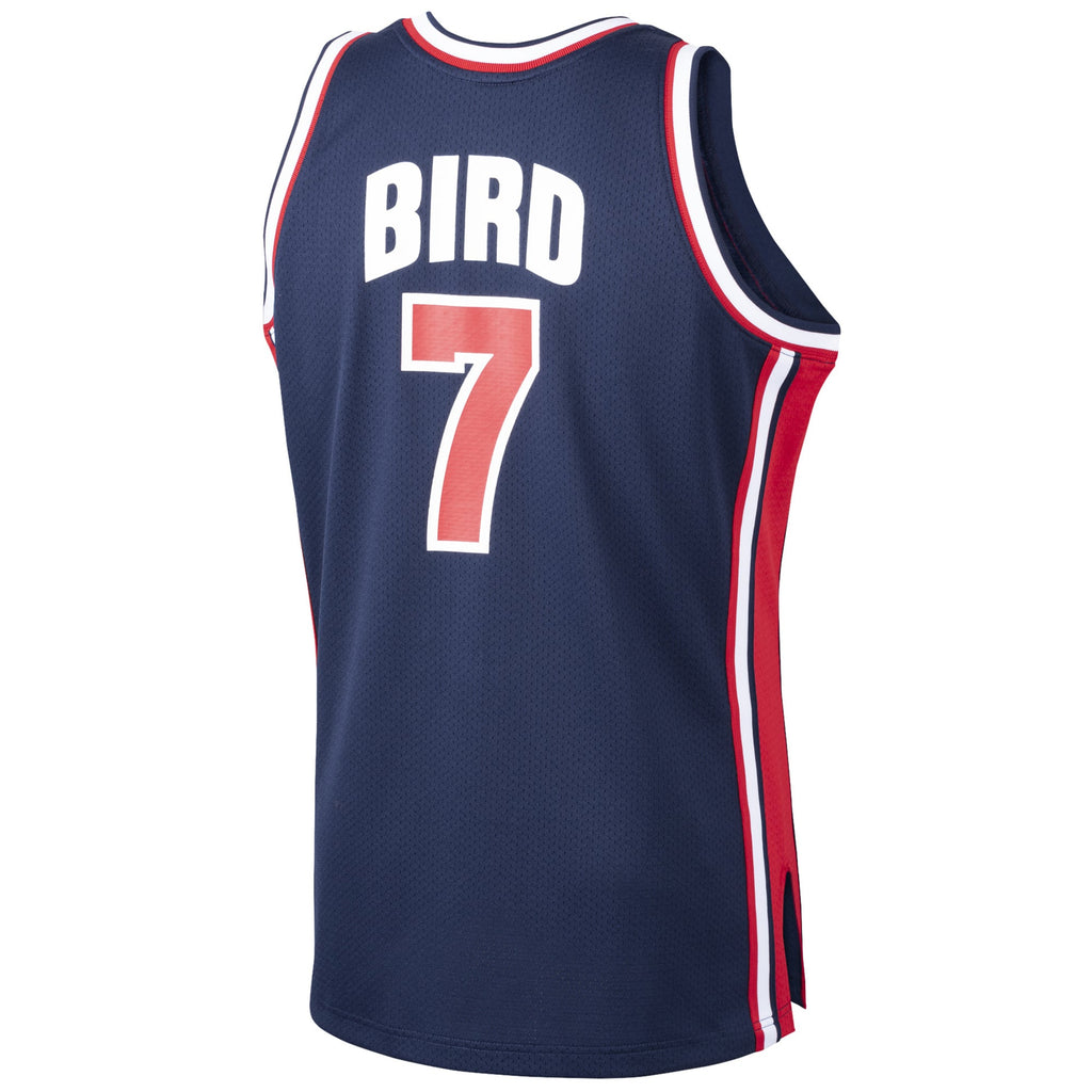 USA Basketball Larry Bird Mitchell & Ness Navy 1992 Dream Team Authentic Jersey for Men product image 4, provided for visual