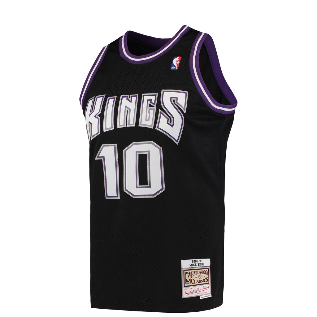 Sacramento Kings Mike Bibby Mitchell & Ness Black Hardwood Classics Swingman Jersey for Men product image 3, provided for