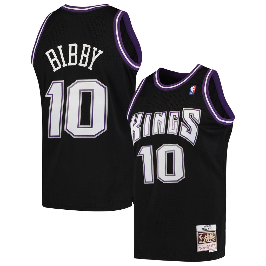 Sacramento Kings Mike Bibby Mitchell & Ness Black Hardwood Classics Swingman Jersey for Men product image 1, provided for