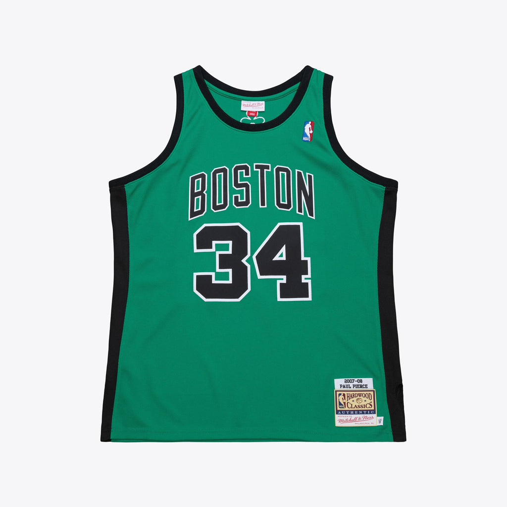 Boston Celtics Paul Pierce Mitchell & Ness Kelly Green 2007-08 Hardwood Classics Authentic Jersey for Men product image 2,