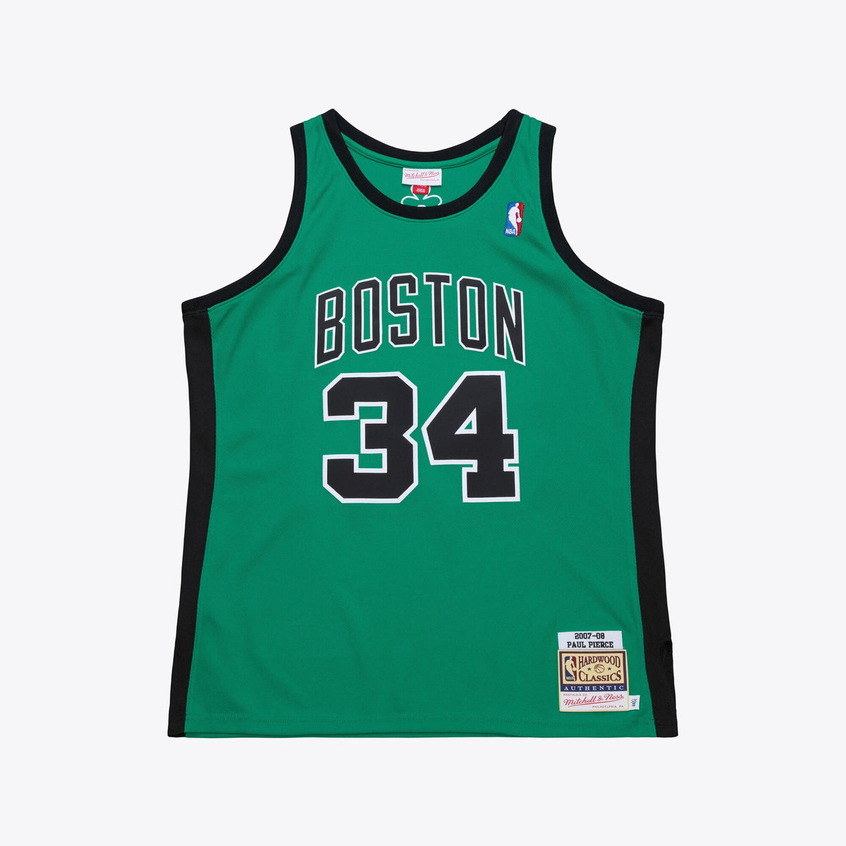 Boston Celtics Paul Pierce Mitchell & Ness Kelly Green 2007-08 Hardwood Classics Authentic Jersey for Men product image 2,