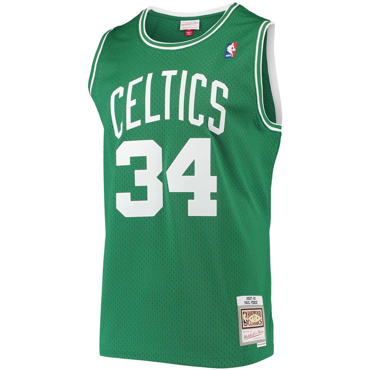 Boston Celtics Paul Pierce Mitchell & Ness Kelly Green Hardwood Classics Swingman Jersey for Men product image 3, provided