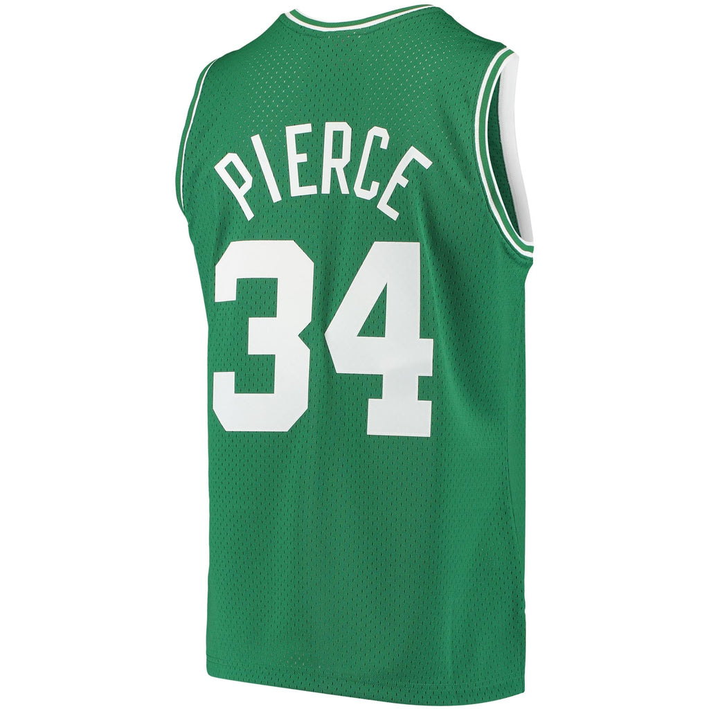 Boston Celtics Paul Pierce Mitchell & Ness Kelly Green Hardwood Classics Swingman Jersey for Men product image 4, provided