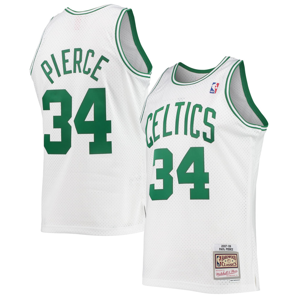 Boston Celtics Paul Pierce Mitchell & Ness White Hardwood Classics Swingman Jersey for Men product image 2, provided for