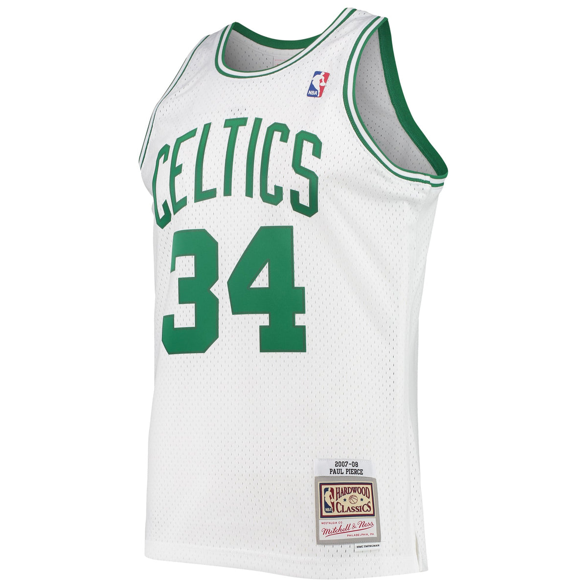 Boston Celtics Paul Pierce Mitchell & Ness White Hardwood Classics Swingman Jersey for Men product image 3, provided for