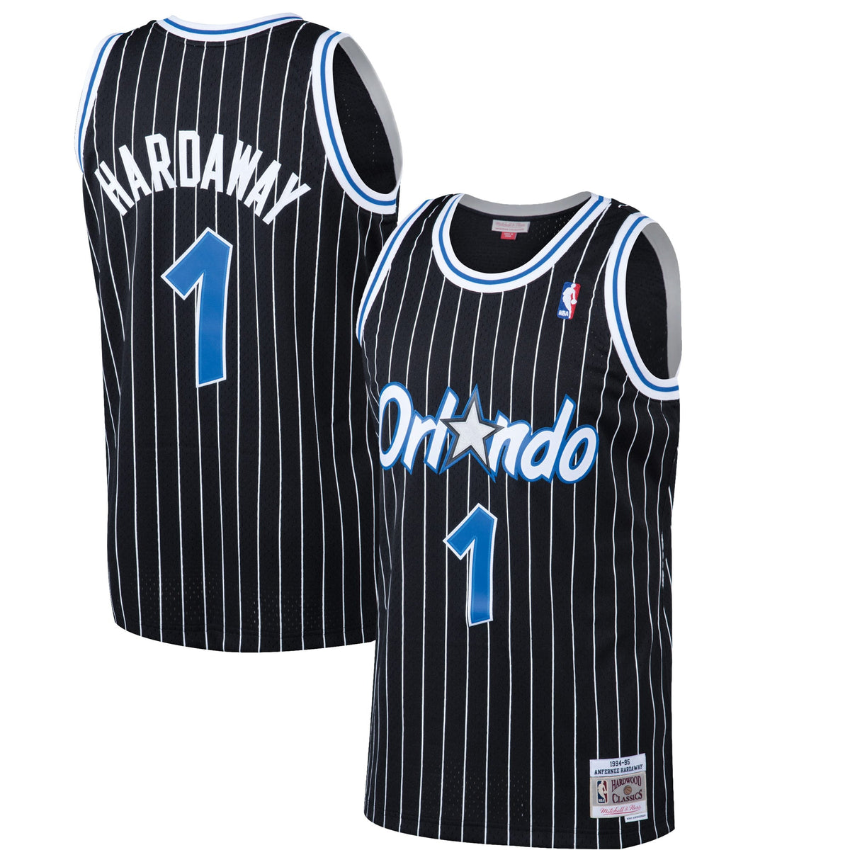 Orlando Magic Penny Hardaway Mitchell & Ness Black Hardwood Classics Swingman Jersey for Men product image 1, provided for