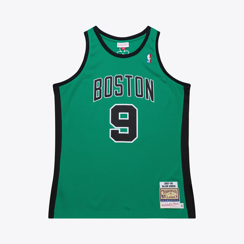 Boston Celtics Rajon Rondo Mitchell & Ness Kelly Green 2007-08 Hardwood Classics Authentic Jersey for Men product image 2,