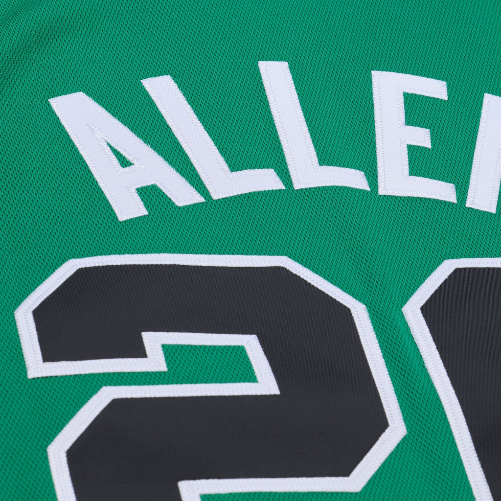Boston Celtics Ray Allen Mitchell & Ness Kelly Green 2007-08 Hardwood Classics Authentic Jersey for Men product image 9,